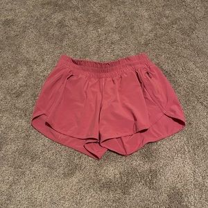 Lululemon speed-ups, coral pink, not made anymore